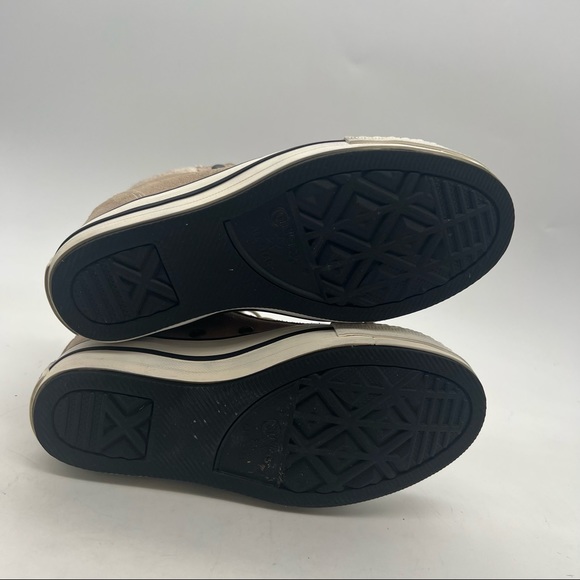 Converse Women’s Size 5.5 Chuck Taylor Beige All*Star Platform Wedge 544848C. - Picture 5 of 9